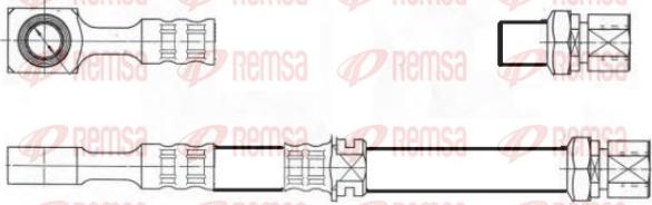 Remsa G1900.50 - Тормозной шланг autosila-amz.com