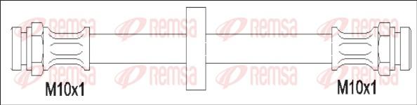 Remsa G1900.34 - Тормозной шланг autosila-amz.com