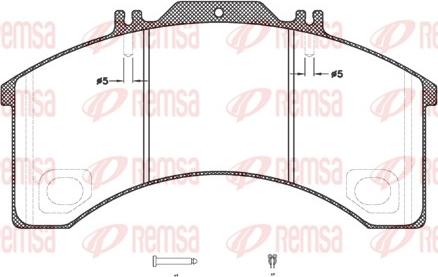 Remsa JCA 498.30 - Тормозные колодки, дисковые, комплект autosila-amz.com