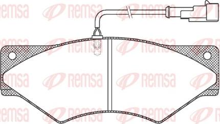 Remsa JCA 436.41 - Тормозные колодки, дисковые, комплект autosila-amz.com