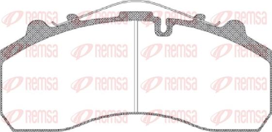 Remsa JCA 637.00 - Тормозные колодки, дисковые, комплект autosila-amz.com