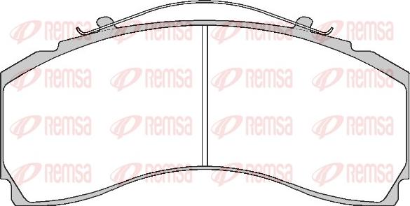 Remsa JCA 1480.00 - Тормозные колодки, дисковые, комплект autosila-amz.com