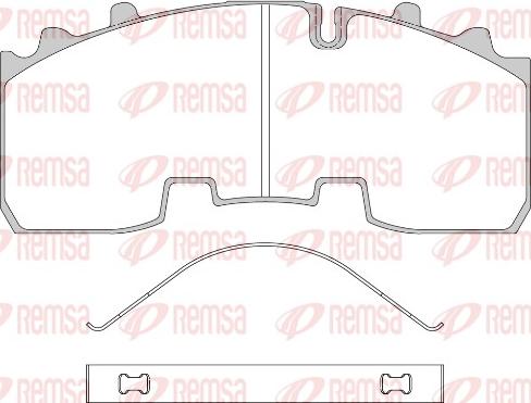 Remsa JCA 1556.00 - Тормозные колодки, дисковые, комплект autosila-amz.com