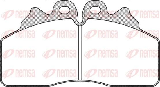 Remsa JCA 1399.00 - Тормозные колодки, дисковые, комплект autosila-amz.com