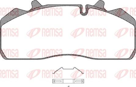 Remsa JCA 894.00 - Тормозные колодки, дисковые, комплект autosila-amz.com