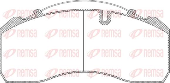 Remsa JCA 814.00 - Тормозные колодки, дисковые, комплект autosila-amz.com