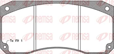 Remsa JCA 346.40 - Тормозные колодки, дисковые, комплект autosila-amz.com