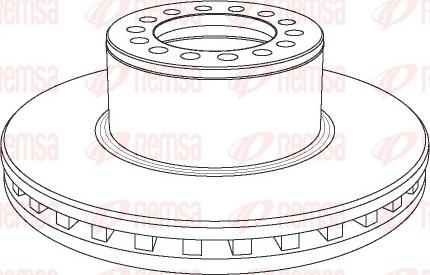 Remsa NCA1055.20 - Тормозной диск autosila-amz.com