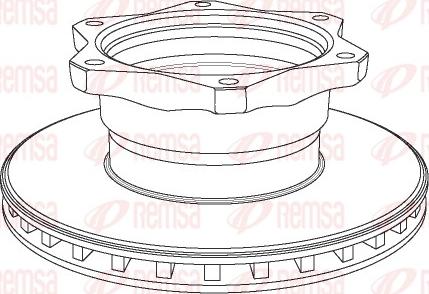 Remsa NCA1058.20 - Тормозной диск autosila-amz.com