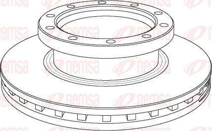 Remsa NCA1061.20 - Тормозной диск autosila-amz.com