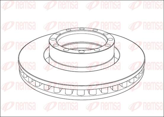 Remsa NCA1015.20 - Тормозной диск autosila-amz.com