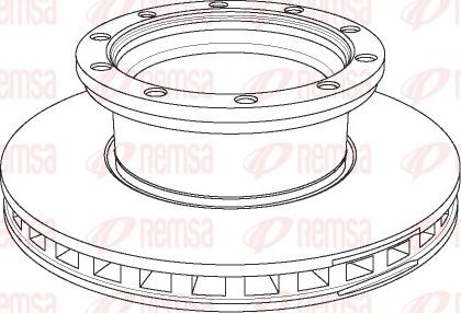 Remsa NCA1144.20 - Тормозной диск autosila-amz.com