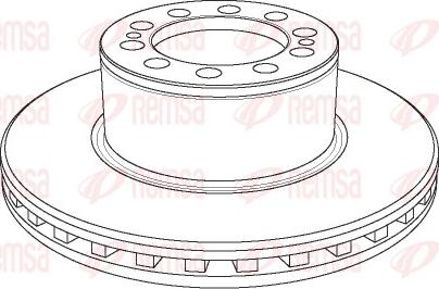 Remsa NCA1157.20 - Тормозной диск autosila-amz.com