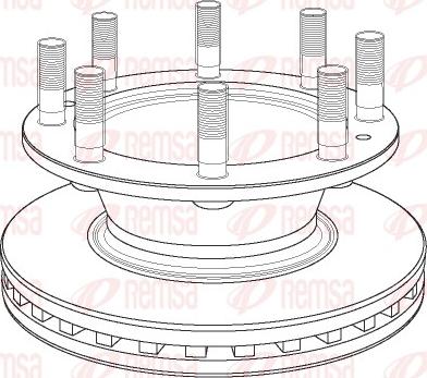 Remsa NCA1163.20 - Тормозной диск autosila-amz.com