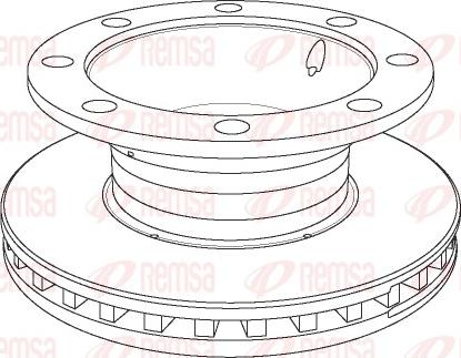 Remsa NCA1106.20 - Тормозной диск autosila-amz.com