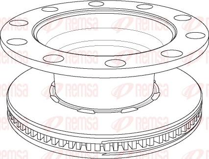 Remsa NCA1179.20 - Тормозной диск autosila-amz.com