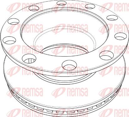 Remsa NCA1209.20 - Тормозной диск autosila-amz.com