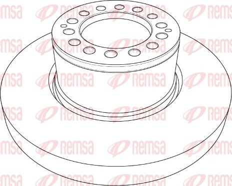 Remsa NCA1205.10 - Тормозной диск autosila-amz.com