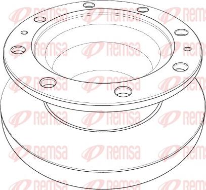 Remsa NCA1206.10 - Тормозной диск autosila-amz.com