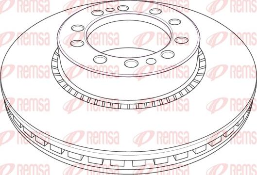 Remsa NCA1208.20 - Тормозной диск autosila-amz.com