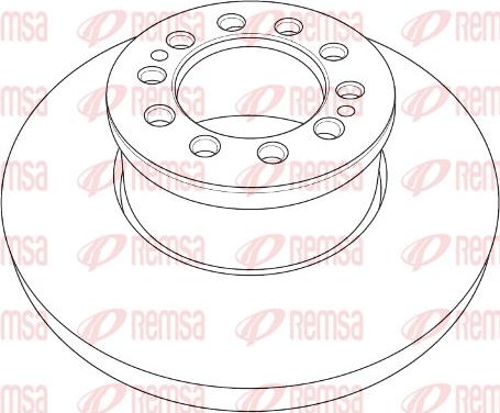 Remsa NCA1203.10 - Тормозной диск autosila-amz.com