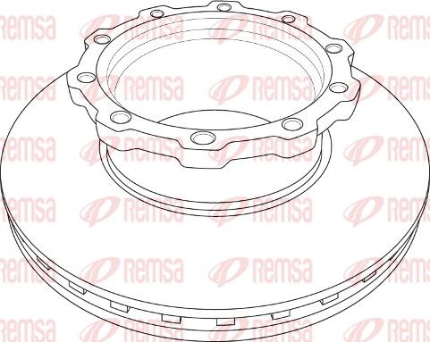 Remsa NCA1207.20 - Тормозной диск autosila-amz.com