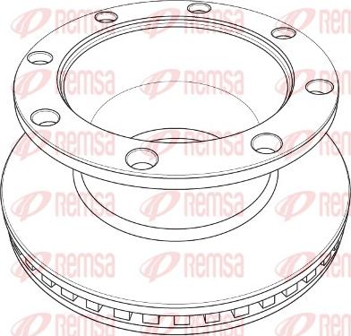 Remsa NCA1216.20 - Тормозной диск autosila-amz.com