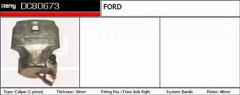 Remy DC80673 - Тормозной суппорт autosila-amz.com