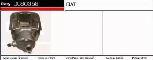 Remy DC80358 - Тормозной суппорт autosila-amz.com