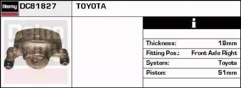 Remy DC81827 - Тормозной суппорт autosila-amz.com
