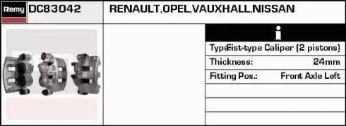 Remy DC83042 - Тормозной суппорт autosila-amz.com