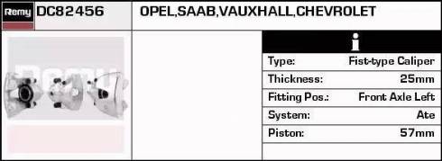 Remy DC82456 - Тормозной суппорт autosila-amz.com
