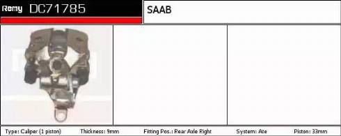 Remy DC71785 - Тормозной суппорт autosila-amz.com
