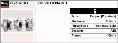 Remy DC73209 - Тормозной суппорт autosila-amz.com