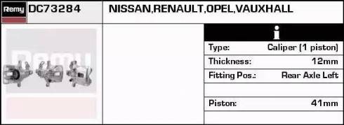 Remy DC73284 - Тормозной суппорт autosila-amz.com