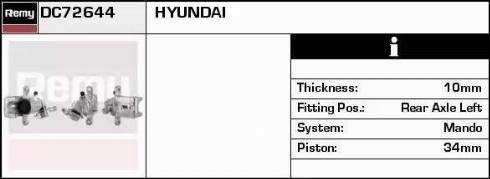 Remy DC72644 - Тормозной суппорт autosila-amz.com
