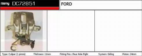 Remy DC72851 - Тормозной суппорт autosila-amz.com