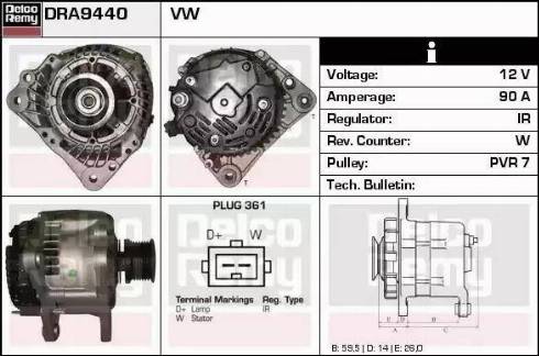 Remy DRA9440 - Генератор autosila-amz.com