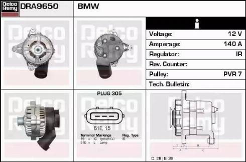 Remy DRA9650 - Генератор autosila-amz.com