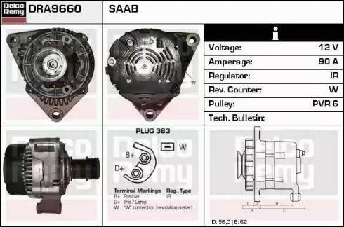 Remy DRA9660 - Генератор autosila-amz.com