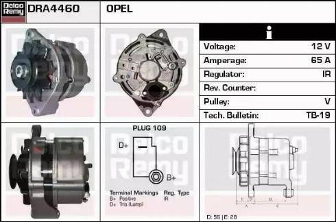 Remy DRA4460 - Генератор autosila-amz.com