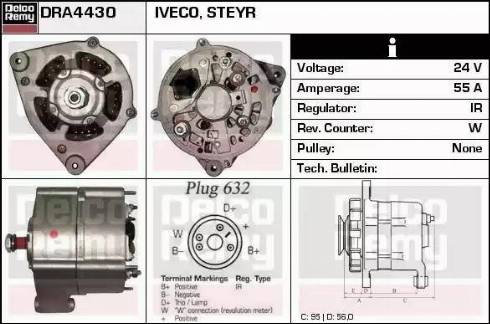 Remy DRA4430 - Генератор autosila-amz.com