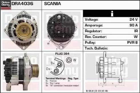 Remy DRA4036 - Генератор autosila-amz.com