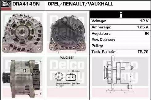 Remy DRA4149N - Генератор autosila-amz.com