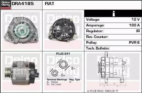 Remy DRA4185 - Генератор autosila-amz.com