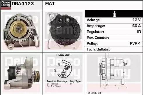 Remy DRA4123 - Генератор autosila-amz.com