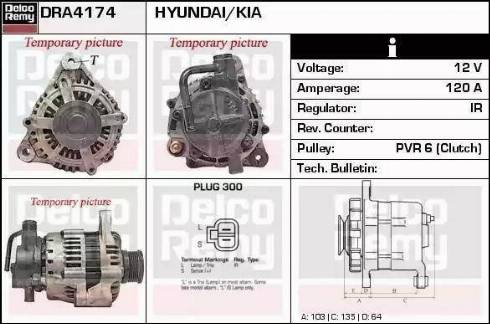 Remy DRA4174 - Генератор autosila-amz.com