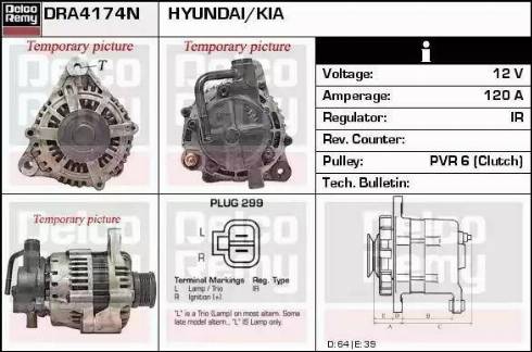 Remy DRA4174N - Генератор autosila-amz.com