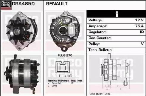 Remy DRA4850 - Генератор autosila-amz.com