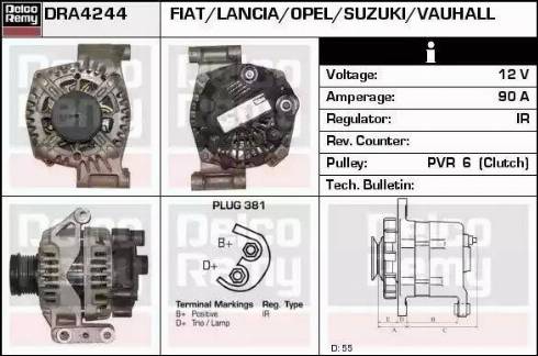 Remy DRA4244 - Генератор autosila-amz.com